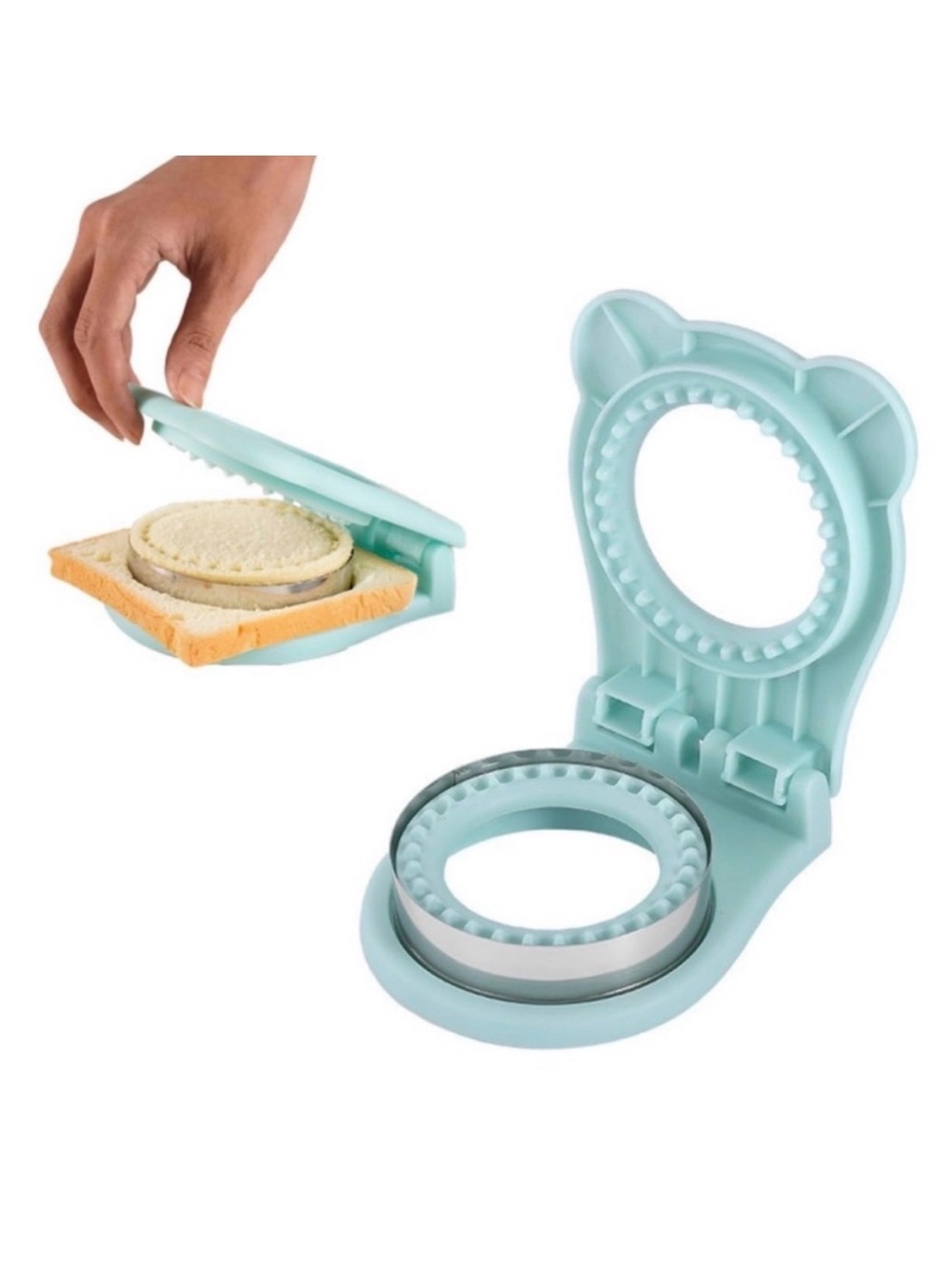 💞 New Light Blue Uncrustable-Style Sandwich Cutter and Sealer